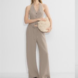 Aritzia Wilfred Lodge Pant in Nomad Taupe
